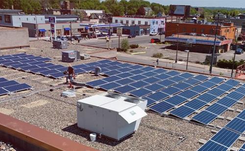 Minnesota rooftop community solar installation MnSEIA